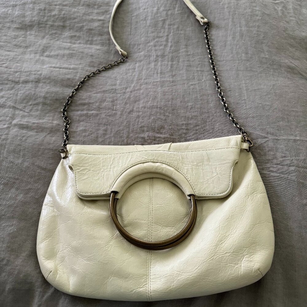 White Leather Hobo Shoulder bag